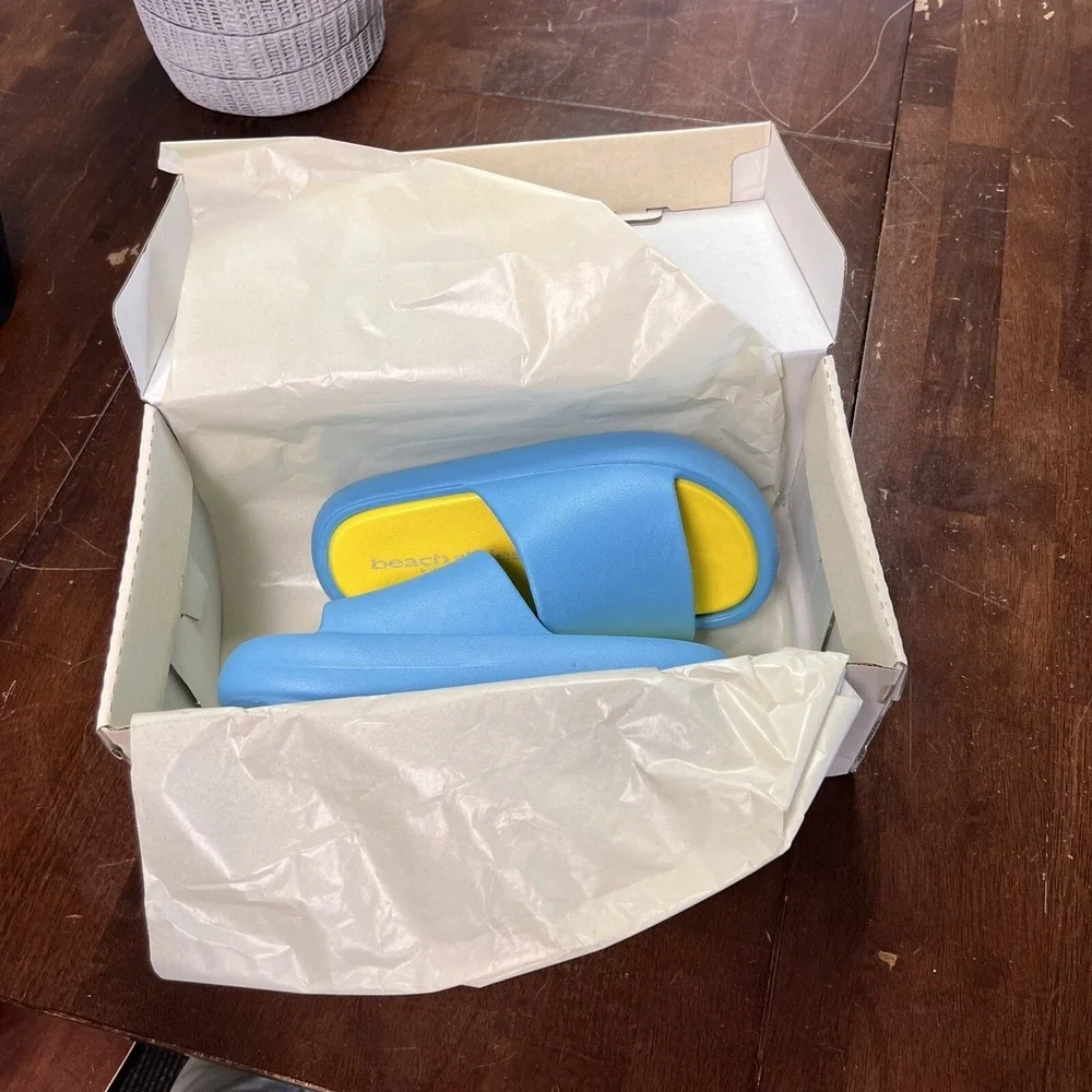 New J/Slides EVA SQUISH Summertime Lightweight Comfy Beach Slides Size 7‎